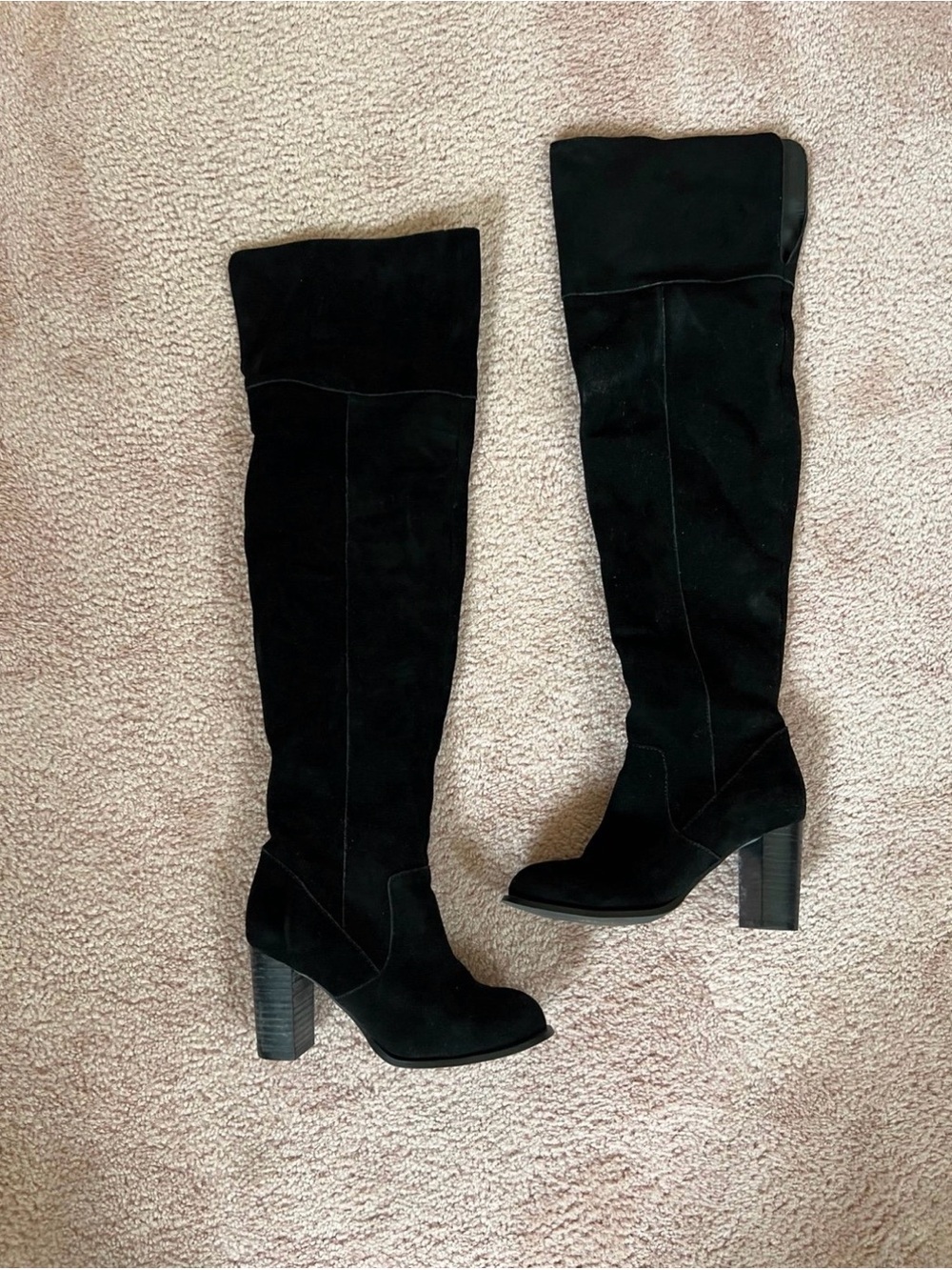 Steve Madden 6514 Womens Paramor Black Over-The-Knee Boots size 6